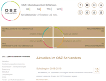 Tablet Screenshot of oberschulzentrum-schlanders.com